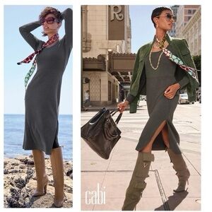 Cabi Any Day Ribbed Midi Dress Size Medium